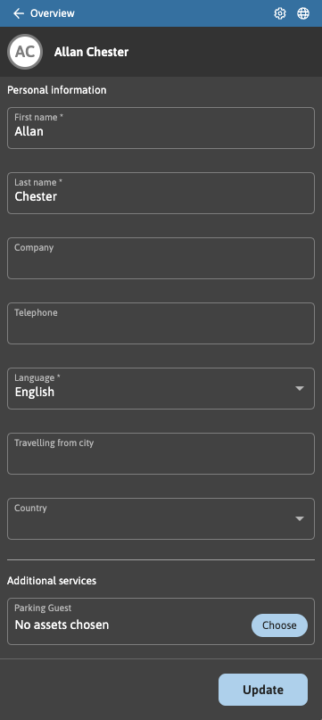 Visitor Details Visitor Details